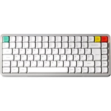 NuPhy Air75 V3 Bluetooth / vezeték nélküli magyar Gateron Red nano mechanikus billentyűzet fehér