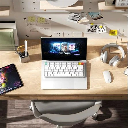 NuPhy Air75 V3 Bluetooth / vezeték nélküli magyar Gateron Brown nano mechanikus billentyűzet fehér