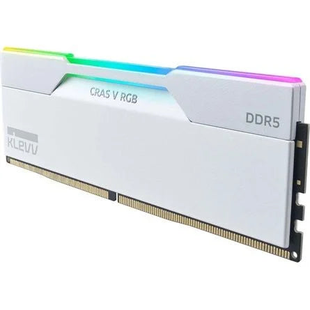 KLEVV CRAS V 32GB 6000MT/s DDR5 memória CL30 Kit of 2 fehér RGB