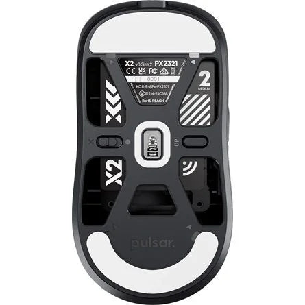 Pulsar X2 v3 Size2 optikai vezeték nélküli gaming egér fekete (Bontott, teszt!)