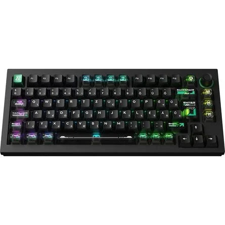 Keychron Lemokey L5 HE USB magyar gaming Lemokey Lime Magnetic mechanikus billentyűzet fekete (Bontott!)