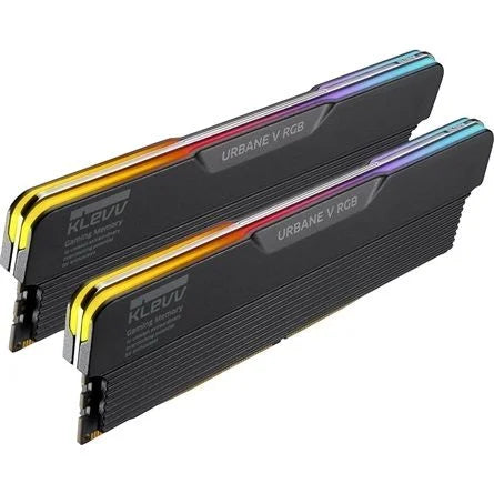 KLEVV URBANE V RGB 32GB 6400MT/s DDR5 memória CL30 Kit of 2 fekete RGB