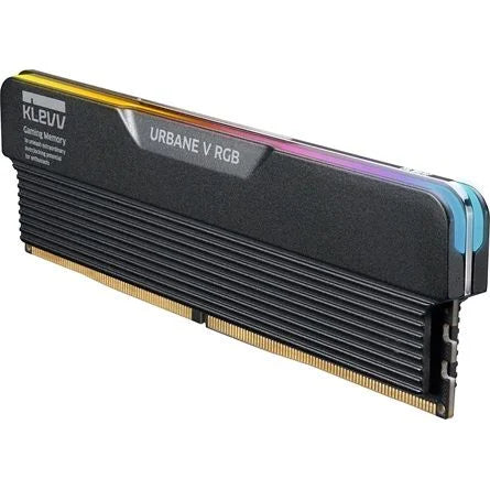 KLEVV URBANE V RGB 32GB 6400MT/s DDR5 memória CL30 Kit of 2 fekete RGB