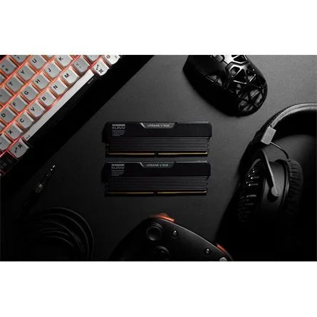 KLEVV URBANE V RGB 32GB 6400MT/s DDR5 memória CL30 Kit of 2 fekete RGB