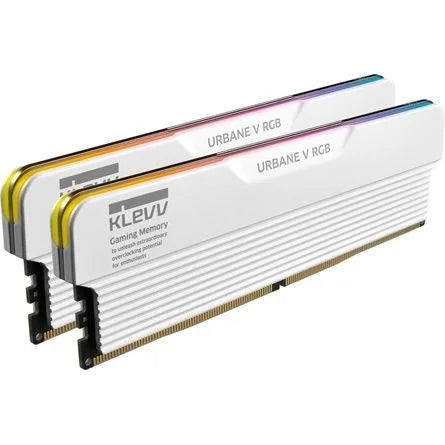 KLEVV URBANE V RGB 32GB 6400MT/s DDR5 memória CL30 Kit of 2 fehér RGB