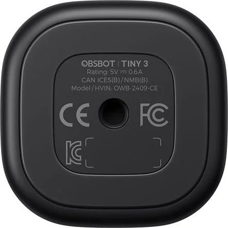 Obsbot Tiny 3 webkamera fekete-szürke