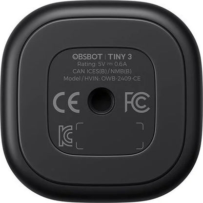 Obsbot Tiny 3 webkamera fekete-szürke