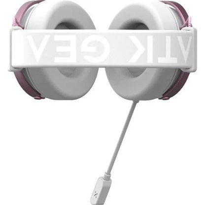 ATK N9 Ultra fejhallgató headset fehér-rózsaszín