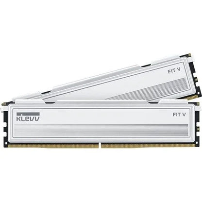 KLEVV FIT V 32GB 6000MT/s DDR5 memória CL28 Kit of 2 AMD-re optimalizált fehér