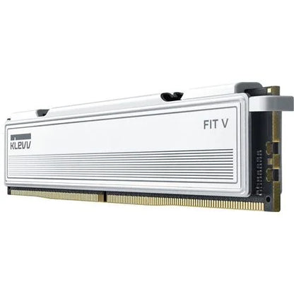 KLEVV FIT V 32GB 6000MT/s DDR5 memória CL28 Kit of 2 AMD-re optimalizált fehér