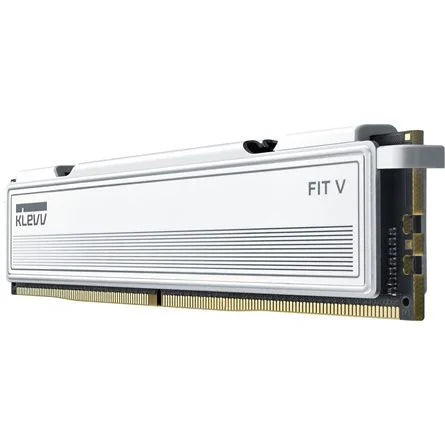 KLEVV FIT V 32GB 6400MT/s DDR5 memória CL30 Kit of 2 AMD-re optimalizált fehér