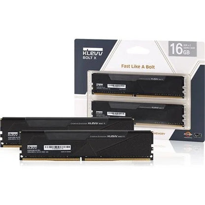 KLEVV BOLT X 16GB 3200MT/s DDR4 memória CL16 Kit of 2 fekete