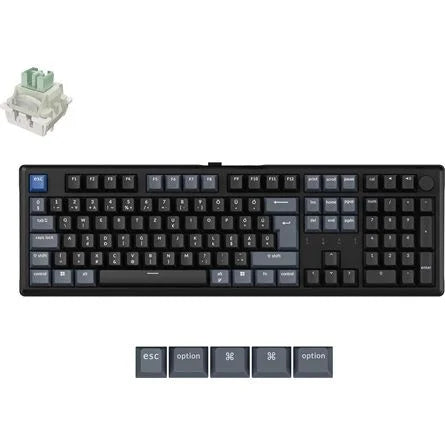 Keychron J5 HE 8K USB magyar Ultra-fast Lime Magnetic mechanikus billentyűzet fekete