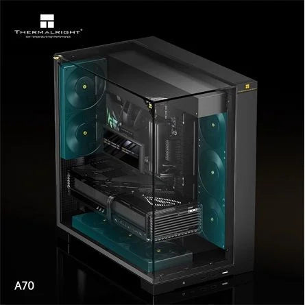 Thermalright A70 táp nélküli ablakos Mid Tower számítógépház fekete