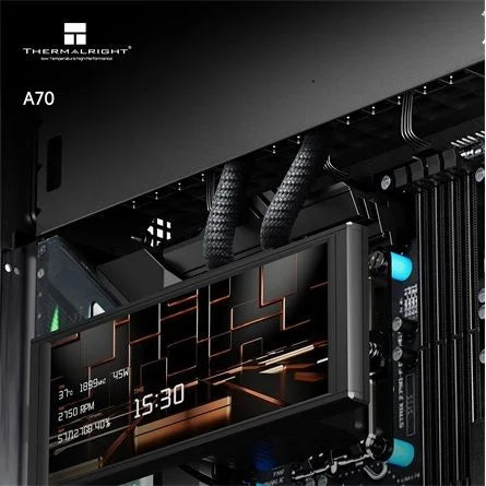 Thermalright A70 táp nélküli ablakos Mid Tower számítógépház fekete