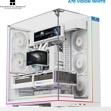 Thermalright A70 VISION White táp nélküli ablakos Mid Tower számítógépház fehér