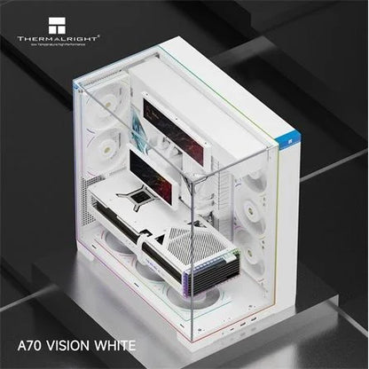 Thermalright A70 VISION White táp nélküli ablakos Mid Tower számítógépház fehér