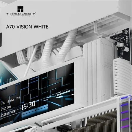 Thermalright A70 VISION White táp nélküli ablakos Mid Tower számítógépház fehér