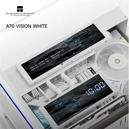 Thermalright A70 VISION White táp nélküli ablakos Mid Tower számítógépház fehér