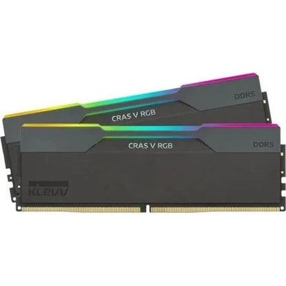 KLEVV CRAS V 64GB 6000MT/s DDR5 memória CL30 Kit of 2 fekete RGB