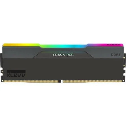KLEVV CRAS V 64GB 6000MT/s DDR5 memória CL30 Kit of 2 fekete RGB
