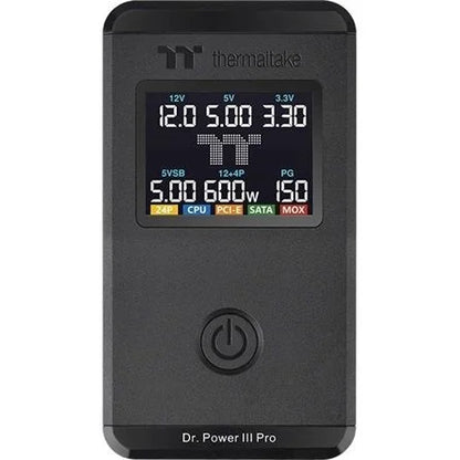 Thermaltake Dr. Power III Pro univerzális ATX tápegység teszter fekete LCD kijelzővel
