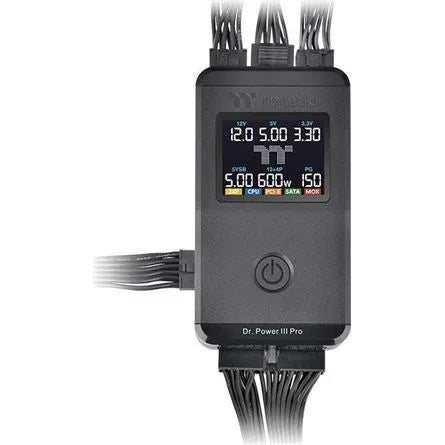 Thermaltake Dr. Power III Pro univerzális ATX tápegység teszter fekete LCD kijelzővel