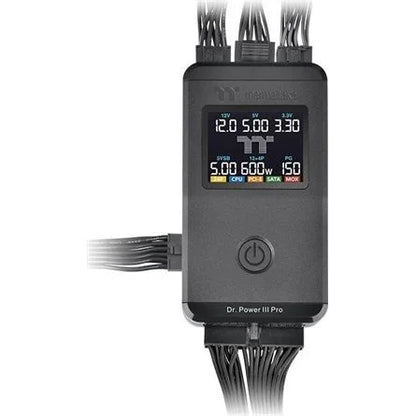 Thermaltake Dr. Power III Pro univerzális ATX tápegység teszter fekete LCD kijelzővel