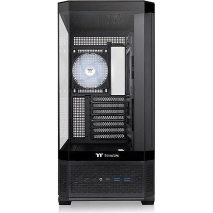 Thermaltake View 370 TG ARGB táp nélküli ablakos Mid Tower számítógépház fekete