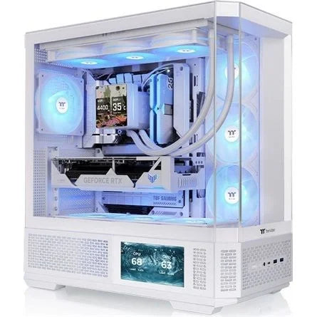 Thermaltake View 370 TG ARGB Snow táp nélküli ablakos Mid Tower számítógépház fehér