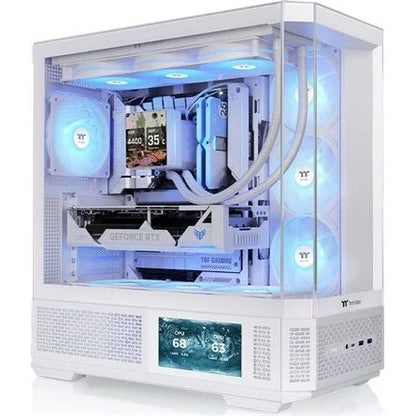Thermaltake View 370 TG ARGB Snow táp nélküli ablakos Mid Tower számítógépház fehér