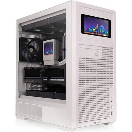 Thermaltake Retro 360 TG táp nélküli ablakos Mid Tower számítógépház bézs