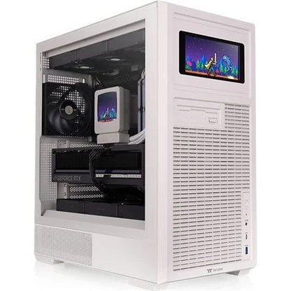 Thermaltake Retro 360 TG táp nélküli ablakos Mid Tower számítógépház bézs
