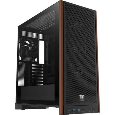 Thermaltake S370 WS táp nélküli ablakos Mid Tower számítógépház fekete