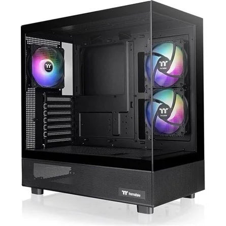 Thermaltake View 270 Plus TG ARGB táp nélküli ablakos Mid Tower számítógépház fekete
