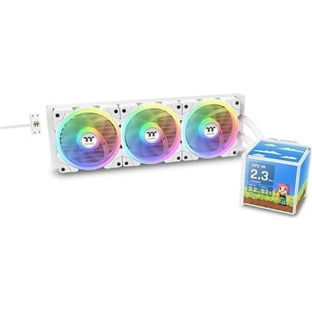 Thermaltake MINECUBE 360 Ultra ARGB Sync AIO Snow Edition processzor vízhűtő fehér