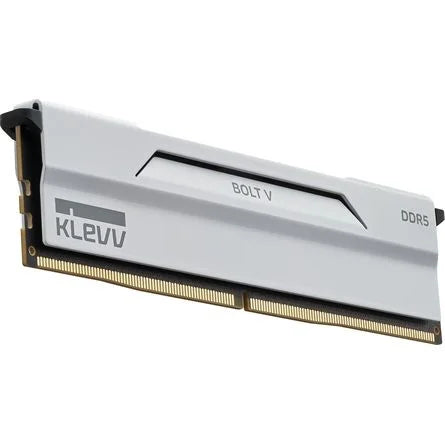 KLEVV BOLT V 32GB 6000MT/s DDR5 memória CL30 Kit of 2 AMD-re optimalizált fehér