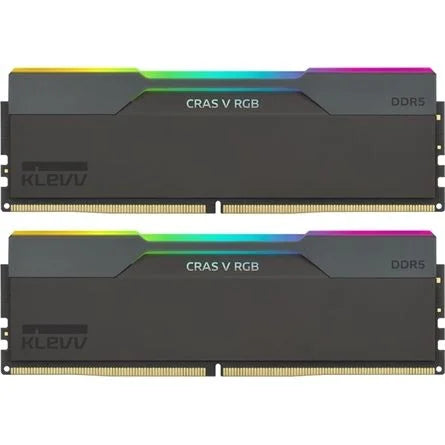 KLEVV CRAS V 32GB 6000MT/s DDR5 memória CL30 Kit of 2 AMD-re optimalizált fekete RGB