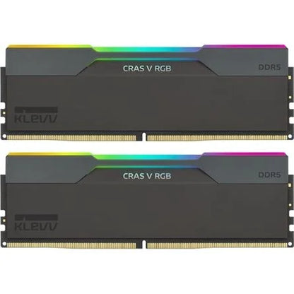 KLEVV CRAS V 32GB 6000MT/s DDR5 memória CL30 Kit of 2 AMD-re optimalizált fekete RGB