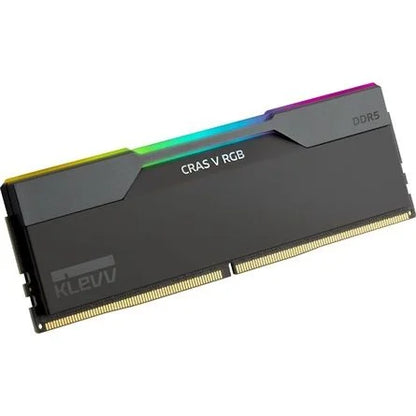 KLEVV CRAS V 32GB 6000MT/s DDR5 memória CL30 Kit of 2 AMD-re optimalizált fekete RGB