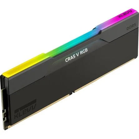 KLEVV CRAS V 32GB 6000MT/s DDR5 memória CL30 Kit of 2 AMD-re optimalizált fekete RGB