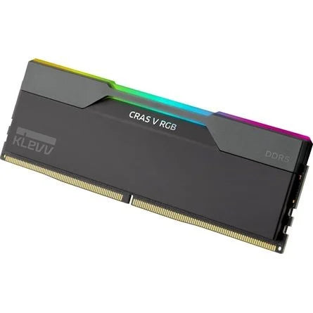 KLEVV CRAS V 32GB 6000MT/s DDR5 memória CL30 Kit of 2 AMD-re optimalizált fekete RGB