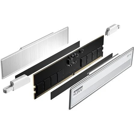KLEVV FIT V 32GB 5600MT/s DDR5 memória CL30 Kit of 2 AMD-re optimalizált fehér