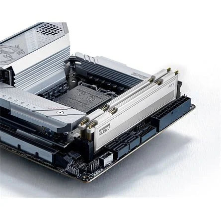 KLEVV FIT V 32GB 5600MT/s DDR5 memória CL30 Kit of 2 AMD-re optimalizált fehér