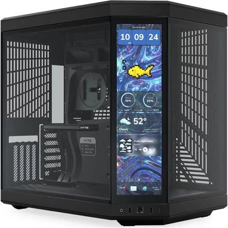 HYTE Y70 Touch Infinite táp nélküli ablakos Mid Tower számítógépház fekete (Bontott!)