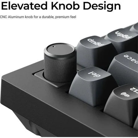 Keychron V1 Ultra 8K Bluetooth / vezeték nélküli magyar Silk POM Red mechanikus billentyűzet fekete