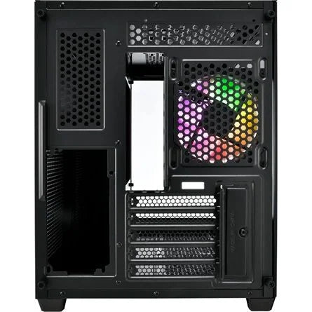 FSP S380 ARGB táp nélküli ablakos MT Mini Tower számítógépház fekete