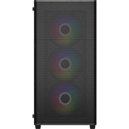 FSP M220 ARGB táp nélküli ablakos Mid Tower számítógépház fekete
