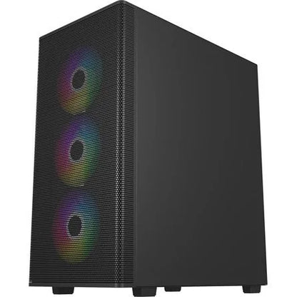 FSP M220 ARGB táp nélküli ablakos Mid Tower számítógépház fekete