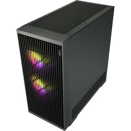 FSP M330 ARGB táp nélküli ablakos Mid Tower számítógépház fekete